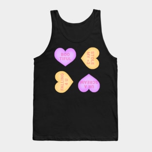 Halloween Conversation Hearts Sticker Pack Tank Top